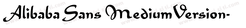 Alibaba Sans MediumVersion字体转换